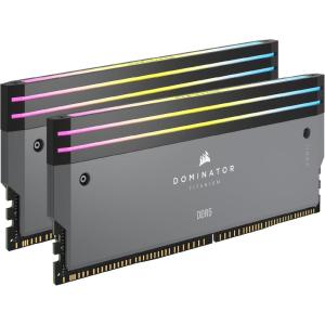imageCORSAIR Dominator Titanium DDR5 RGB Light Enhancement Kit  2X Modules  0GB RAM  CORSAIR iCUE Compatible  Gray