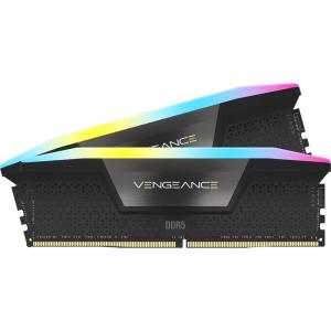 imageCORSAIR Vengeance RGB DDR5 96GB 2x48GB DDR5 7000MHz CL40 Intel XMP iCUE Compatible Computer Memory  Black CMH96GX5M2B7000C40