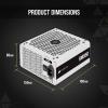 imageCORSAIR RM Series 2021 RM650 Fully Modular Power SupplyWhite