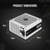 imageCORSAIR RM Series 2021 RM650 Fully Modular Power SupplyWhite