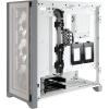 imageCORSAIR iCUE 4000X RGB Tempered Glass MidTower ATX PC Case  3X SP120 RGB Elite Fans  iCUE Lighting Node CORE Controller  High Airflow  BlackWhite