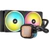 imageCORSAIR iCUE Link H150i RGB Liquid CPU Cooler  360mm AIO  QX120 RGB Fans  Fits Intel LGA 1700 AMD AM5  iCUE Link System Hub Included  BlackBlack
