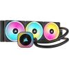 imageCORSAIR iCUE Link H150i RGB Liquid CPU Cooler  360mm AIO  QX120 RGB Fans  Fits Intel LGA 1700 AMD AM5  iCUE Link System Hub Included  BlackBlack