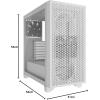 imageCorsair 3000D Airflow MidTower PC Case  3Pin Fans  FourSlot GPU Support  Fits up to 8X 120mm Fans  HighAirflow Design  BlackWhite