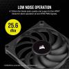 imageCorsair AF120 RGB Slim 120mm PWM Fluid Dynamic Bearing Fan Kit  Thin Profile for SmallForm Cases  LowNoise  Up to 2000 RPM  8 Addressable RGB LEDs  Dual Pack with Lighting Node CORE  BlackBlack