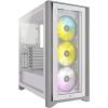 imageCORSAIR iCUE 4000X RGB Tempered Glass MidTower ATX PC Case  3X SP120 RGB Elite Fans  iCUE Lighting Node CORE Controller  High Airflow  BlackWhite