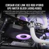 imageCORSAIR iCUE Link XG3 RGB Hybrid GPU Water Block  Hybrid Custom Cooling  Fits NVIDIA RTX 4090 4080 3090 Ti 3090 3080 Ti 3080  Black