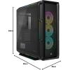 imageCorsair iCUE 5000T RGB MidTower ATX PC Case208 Individually Addressable RGB LEDsFits Multiple 360mm RadiatorsEasy Cable Management3 Included Corsair LL120 RGB FansPC Case