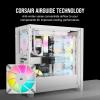 imageCorsair iCUE AF120 RGB Elite 120mm PWM Triple Fan Kit  Eight RGB LEDs Per Fan  AirGuide Technology  Fluid Dynamic Bearing  Zero RPM Fan Mode  Included iCUE Lighting Node CORE Controller  WhiteWhite