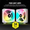 imageCorsair iCUE Link QX120 RGB 120mm Magnetic Dome RGB Fans  Triple Fan Starter Kit with iCUE Link System Hub  BlackWhite