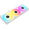 imageCorsair iCUE Link QX120 RGB 120mm Magnetic Dome RGB Fans  Triple Fan Starter Kit with iCUE Link System Hub  BlackWhite
