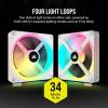 imageCorsair iCUE Link QX120 RGB 120mm Magnetic Dome RGB Fans  Triple Fan Starter Kit with iCUE Link System Hub  BlackWhite
