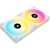 imageCorsair iCUE Link QX120 RGB 120mm Magnetic Dome RGB Fans  Triple Fan Starter Kit with iCUE Link System Hub  BlackWhite