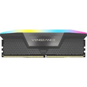 imageCORSAIR Vengeance RGB DDR5 RAM 32GB 1x32GB 5200MHz CL40404077 125V AMD Expo Intel XMP 30 Desktop Computer Memory  Gray CMH32GX5M1B5200Z40