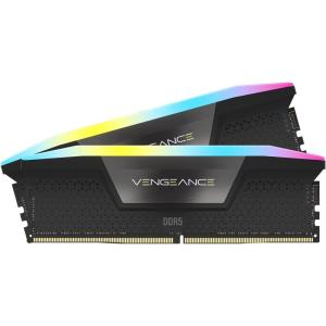 imageCorsair Vengeance RGB DDR5 RAM 64GB 2x32GB 6000MHz CL40505096 135V Intel XMP 30 Computer Memory  Black CMH64GX5M2D6000C40