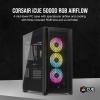 imageCorsair 5000D Airflow MidTower Case  3 RGB Fans  Lighting Controller  HighAirflow Design  RapidRoute Cable Management  True WhiteBlack