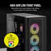 imageCorsair 5000D Airflow MidTower Case  3 RGB Fans  Lighting Controller  HighAirflow Design  RapidRoute Cable Management  True WhiteBlack