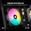 imageCORSAIR iCUE AR120 RGB Digital 120mm ARGBCompatible Single Fan  BlackBlack