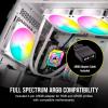 imageCORSAIR iCUE AR120 RGB Digital 120mm ARGBCompatible Single Fan  BlackWhite