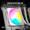 imageCORSAIR iCUE AR120 RGB Digital 120mm ARGBCompatible Single Fan  BlackWhite