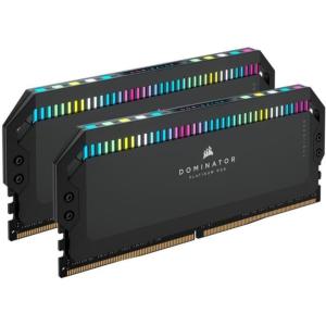 imageCORSAIR DOMINATOR PLATINUM RGB DDR5 RAM 32GB 2x16GB 5200MHz CL40 Intel XMP iCUE Compatible Computer Memory  Black CMT32GX5M2B5200C40Black