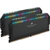 imageCORSAIR Dominator Platinum RGB DDR5 RAM 32GB 2x16GB 6000MHz CL36 Intel XMP iCUE Compatible Computer Memory  Black CMT32GX5M2E6000C36Black