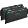 imageCORSAIR DOMINATOR PLATINUM RGB DDR5 RAM 32GB 2x16GB 5600MHz CL36 Intel XMP iCUE Compatible Computer Memory  Black CMT32GX5M2B5600C36Black
