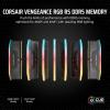imageCORSAIR Vengeance RGB RS DDR5 RAM 32GB 2x16GB 5600MHz CL40404077 125V AMD EXPO Intel XMP Computer Desktop Memory  Gray CMG32GX5M2B5600Z40Gray