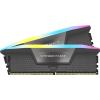 imageCORSAIR Vengeance RGB RS DDR5 RAM 64GB 2x32GB 6000MHz CL40505096 135V AMD EXPO Intel XMP Computer Desktop Memory  Gray CMG64GX5M2D6000Z40Gray