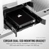 imageCorsair Dual SSD Mounting Bracket 35 Internal Drive Bay to 25 Easy Installation BlackBlack