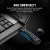 imageCorsair Flash Padlock 3 256 GB Secure USB 30 Flash Drive with Keypad 256bit AES Encryption FIPS 197 Security Standards Ruggedised Rubber Housing Builtin PIN Pad BlackBlue