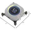 imageCORSAIR XC7 RGB Elite LCD CPU Water Block  480x480 IPS LCD Screen  31 RGB LEDs  USBC  Fits Intel LGA 1700 AMD AM5 and Older  White