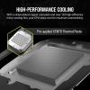 imageCORSAIR XC7 RGB Elite LCD CPU Water Block  480x480 IPS LCD Screen  31 RGB LEDs  USBC  Fits Intel LGA 1700 AMD AM5 and Older  White