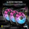 imageCORSAIR XH505i RX 360 RGB Custom Cooling Kit  XC7 CPU Water Block XD6 Pump Reservoir 3X RX120 RGB Fans XR5 360mm Radiator System Hub Included  BlackBlack