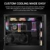 imageCORSAIR XH505i RX 360 RGB Custom Cooling Kit  XC7 CPU Water Block XD6 Pump Reservoir 3X RX120 RGB Fans XR5 360mm Radiator System Hub Included  BlackBlack