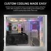 imageCORSAIR XH505i RX 360 RGB Custom Cooling Kit  XC7 CPU Water Block XD6 Pump Reservoir 3X RX120 RGB Fans XR5 360mm Radiator System Hub Included  BlackWhite