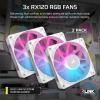 imageCORSAIR XH505i RX 360 RGB Custom Cooling Kit  XC7 CPU Water Block XD6 Pump Reservoir 3X RX120 RGB Fans XR5 360mm Radiator System Hub Included  BlackWhite