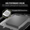imageCORSAIR iCUE Link XC7 RGB Elite CPU Water Block  Transparent Flow Chamber  24 RGB LEDs  Fits Intel LGA 1700 AMD AM5 and Older  Stealth Gray