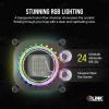 imageCORSAIR iCUE Link XC7 RGB Elite CPU Water Block  Transparent Flow Chamber  24 RGB LEDs  Fits Intel LGA 1700 AMD AM5 and Older  Stealth Gray