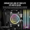 imageCORSAIR iCUE Link XC7 RGB Elite CPU Water Block  Transparent Flow Chamber  24 RGB LEDs  Fits Intel LGA 1700 AMD AM5 and Older  Stealth Gray