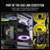 imageCORSAIR iCUE Link XC7 RGB Elite CPU Water Block  Transparent Flow Chamber  24 RGB LEDs  Fits Intel LGA 1700 AMD AM5 and Older  Stealth Gray