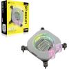 imageCORSAIR iCUE Link XC7 RGB Elite CPU Water Block  Transparent Flow Chamber  24 RGB LEDs  Fits Intel LGA 1700 AMD AM5 and Older  White
