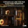 imageCORSAIR iCUE Link XD6 RGB Elite PumpReservoir Unit  FlowDrive Max Pump Builtin Temperature Sensor 22 Addressable RGB LEDs 440ml Transparent Nylon Reservoir  Stealth GrayStealth Gray