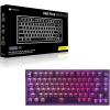 imageCorsair K65 Plus Wireless 75 RGB HotSwappable Mechanical Gaming Keyboard  QWERTY US Layout PreLubricated MLX Red v2 Linear Switches DualLayer Sound Dampening  Atomic Purple