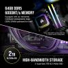 imageCorsair Vengeance a7500 Gaming PC  Liquid Cooled AMD Ryzen 7 9800X3D CPU  AMD Radeon RX 9070XT GPU  32GB Vengeance RGB DDR5 Memory  1TB M2 SSD  BlackWhite