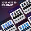 imageElgato Stream Deck  White  Studio Controller with LCD Keys Dials and Touch Strip for Post Production in Adobe Premiere Pro Photoshop DaVinci Resolve Final Cut Pro  Workflow AutomationWhite