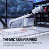 imageElgato Wave Mic Arm Pro  360 Rotatable Low Profile Gas Spring Microphone Arm Works MicsShure SM7BHyperX QuadCastRodeBlue Yeti amp More  for BroadcastingPodcastingStreamingWhite