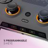 imageSCUF ENVISION PRO V1 2023 COD Warzone Light Wireless PC Only Gaming Controller  Five Remappable GKeys Remappable Back Paddles Instant Triggers iCUE CompatibleSteel Gray