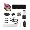 imageCORSAIR XH505i RX 360 RGB Custom Cooling Kit  XC7 CPU Water Block XD6 Pump Reservoir 3X RX120 RGB Fans XR5 360mm Radiator System Hub Included  BlackBlack