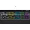 imageCorsair K55 RGB PRO Membrane Wired Gaming Keyboard  IP42 Dust and SpillResistant  6 Macro Keys with Elgato Integration  iCUE Compatible  QWERTY NA  PC Mac Xbox  Black